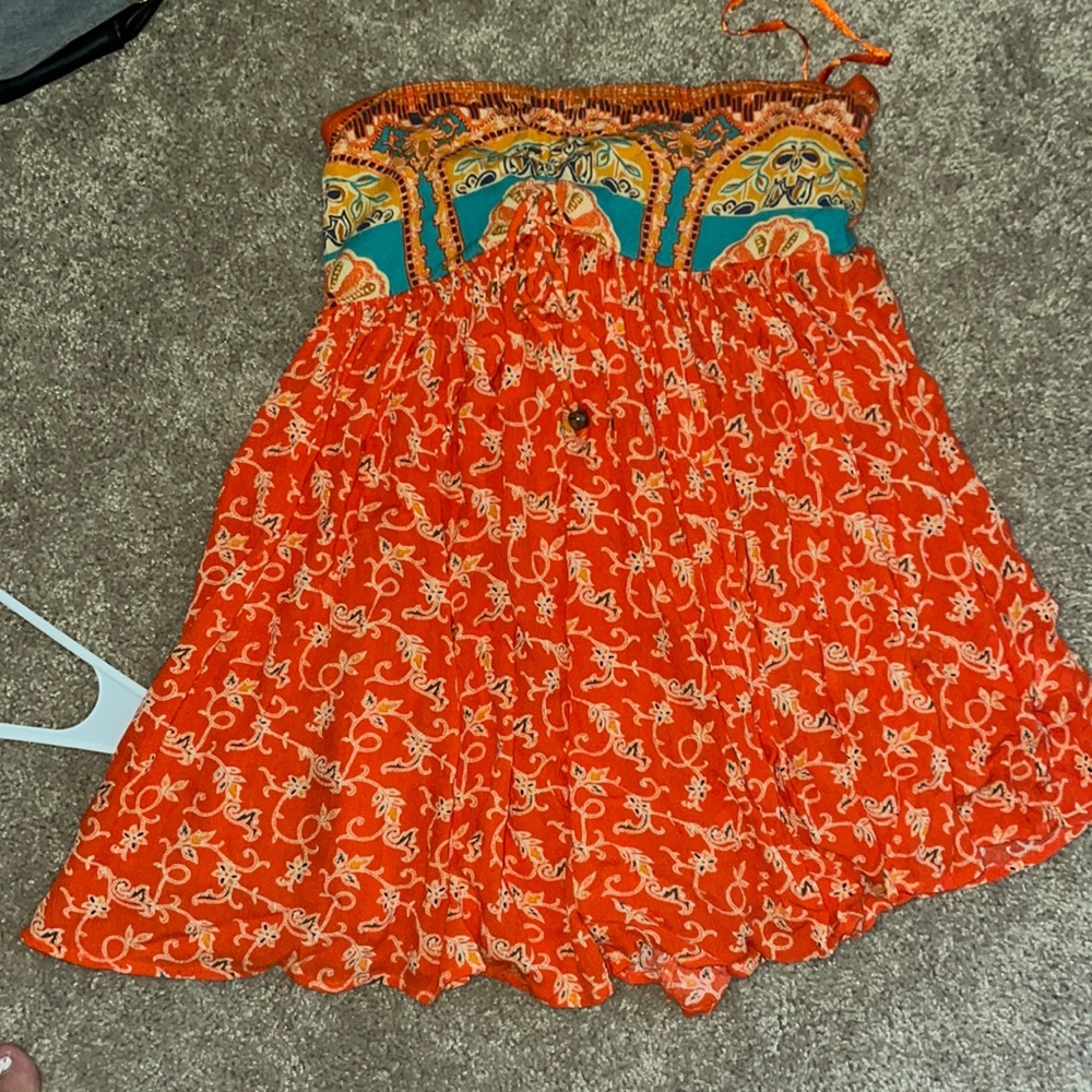 Free people strapless romper